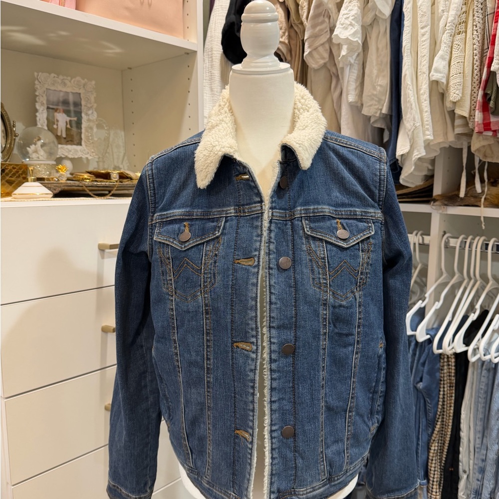 Wrangler Denim Sherpa-Lined Jacket